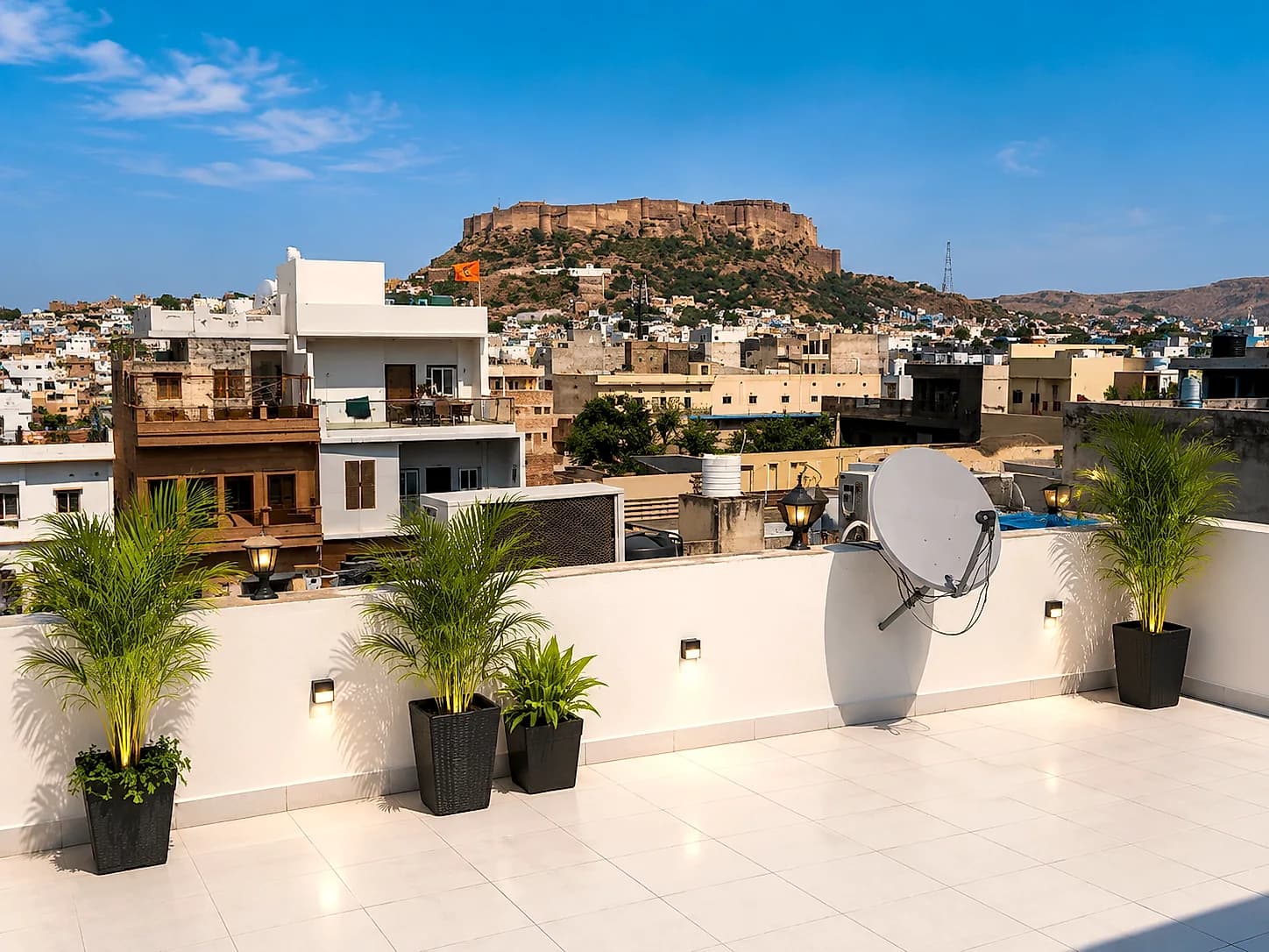 Rooftop restaurant at Hotel Siddhi Vinayak, Jodhpur 2