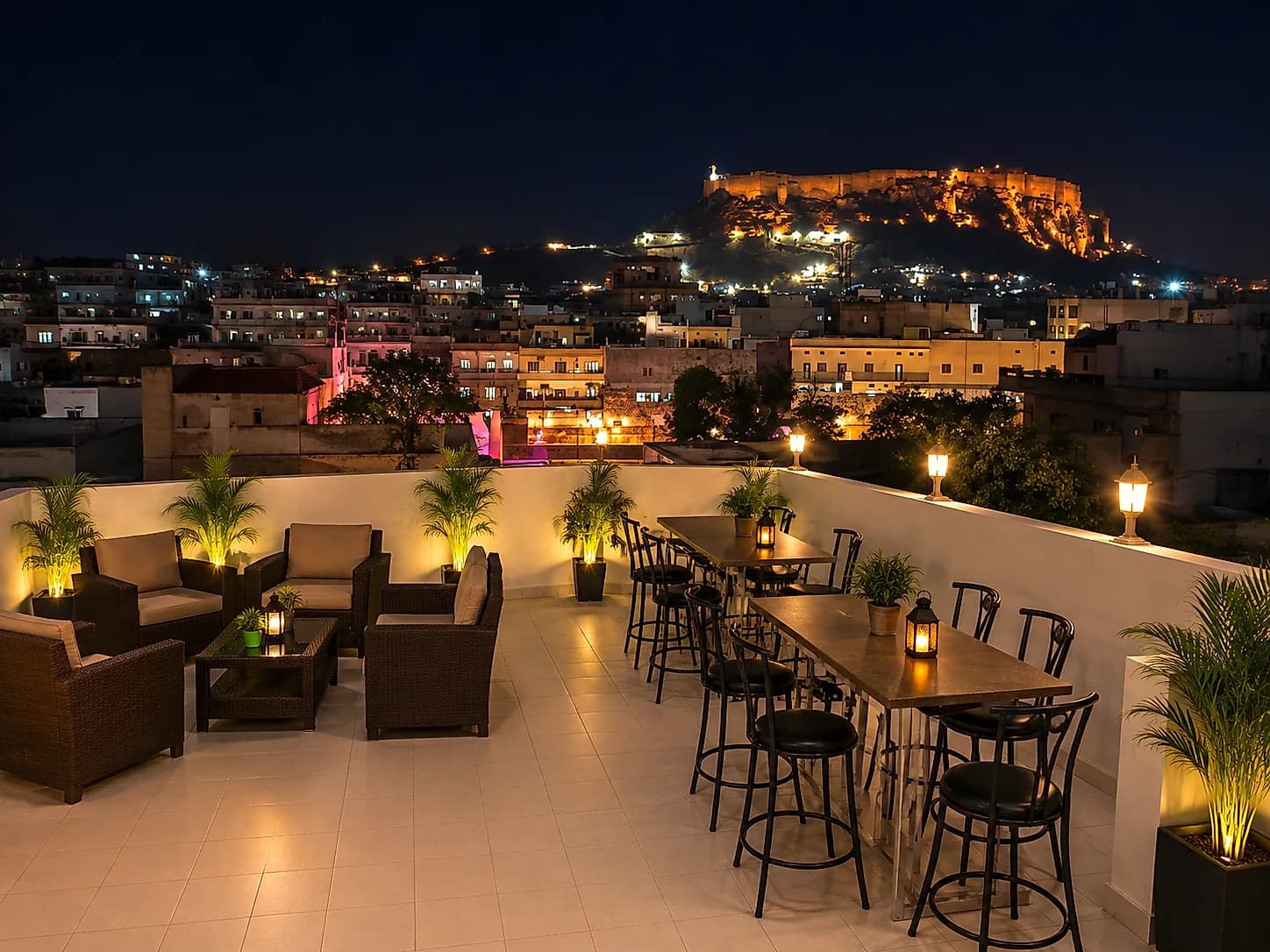 Rooftop restaurant at Hotel Siddhi Vinayak, Jodhpur 3