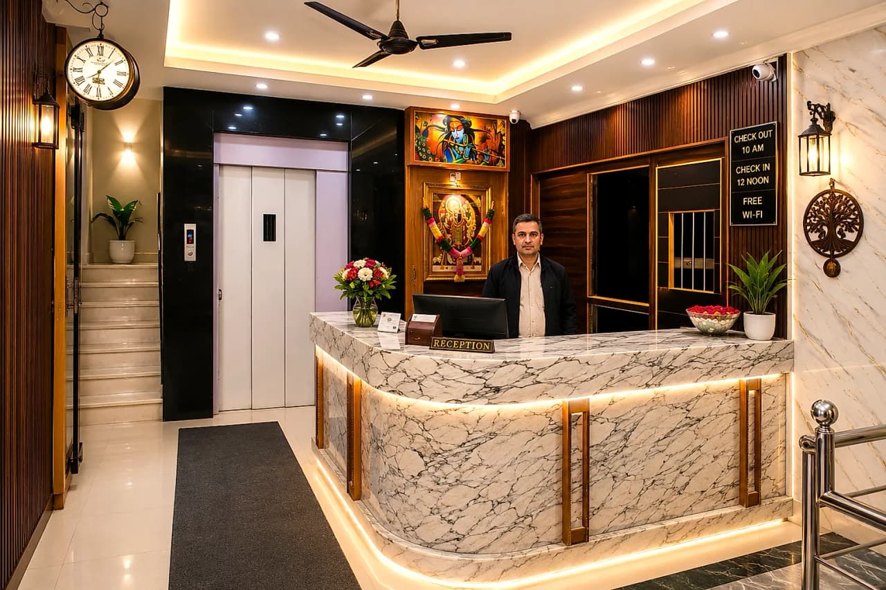 Reception and lobby at Hotel Siddhi Vinayak, Jodhpur 2